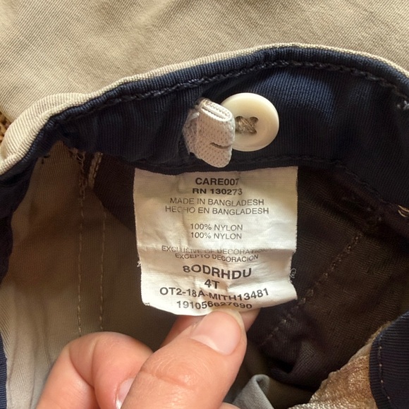 Kids Cargo Pants with Navy Trim - Picture 6 of 10